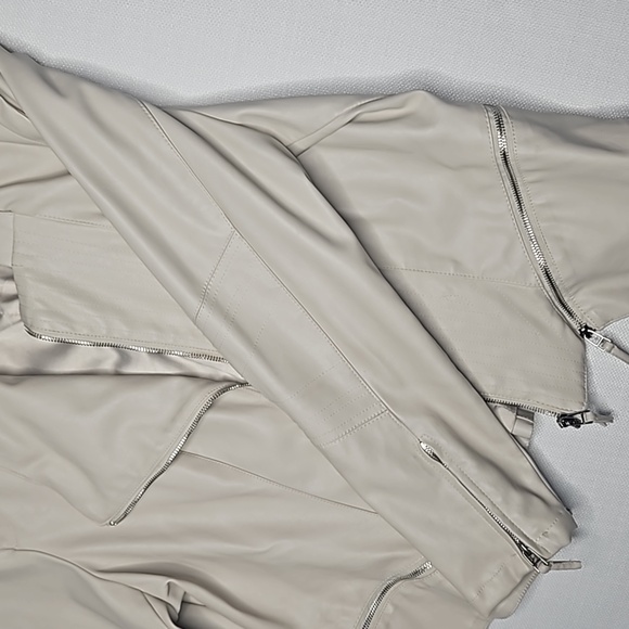 BLANKNYC Cream Faux Leather Jacket Women's Size XL - Picture 10 of 16